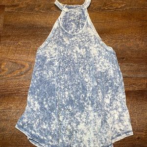 high neck cutout tank